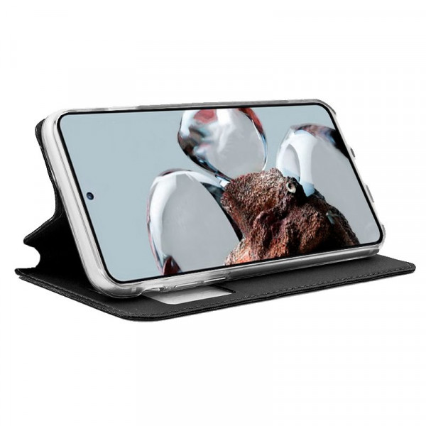 Funda COOL Flip Cover para Xiaomi 12T / 12T Pro Liso Negro M 2