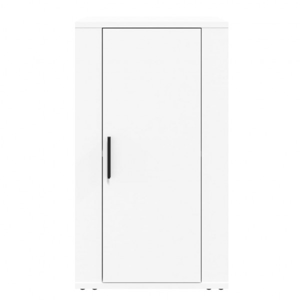 Aparador de madera contrachapada blanco 40x33x70 cm M 3