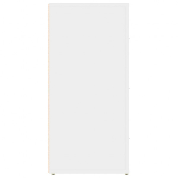 Aparador de madera contrachapada blanco 40x33x70 cm M 5