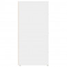 Aparador de madera contrachapada blanco 40x33x70 cm 5