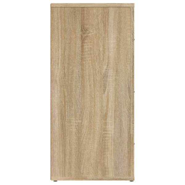 Aparador madera contrachapada color roble Sonoma 40x33x70 cm M 5