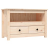 Mueble de TV de madera maciza de pino 79x35x52 cm 2
