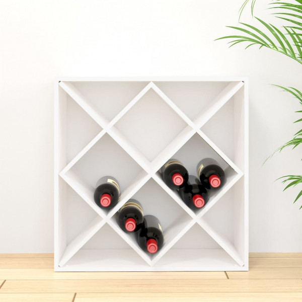 Botellero de madera maciza de pino blanco 62x25x62 cm M 3