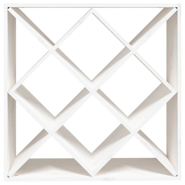 Botellero de madera maciza de pino blanco 62x25x62 cm M 5