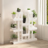 Soporte para plantas madera maciza pino blanco 104.5x25x109.5cm 3