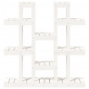 Suporte para plantas 104.5x25x109.5 cm pinho maciço branco 5