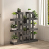 Soporte para plantas madera maciza pino gris 104.5x25x109.5 cm 3