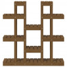 Suporte para plantas 104.5x25x109.5cm pinho maciço castanho mel 5