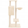 Árvore p/ gatos c/ postes arranhadores sisal 108.5 cm cor creme 5