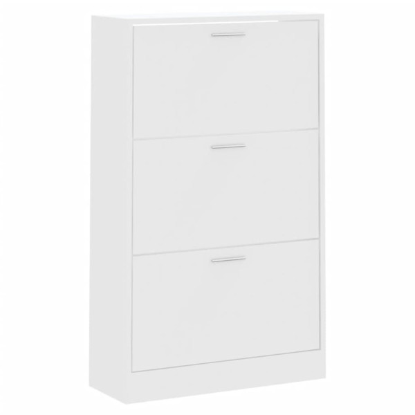 Mueble zapatero madera contrachapada blanco 63x24x103 cm M 3