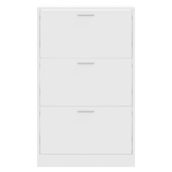 Mueble zapatero madera contrachapada blanco 63x24x103 cm M 4