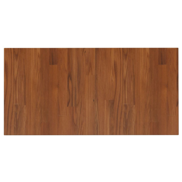 Encimera baño madera maciza tratada marrón oscuro 80x40x2.5 cm M 2