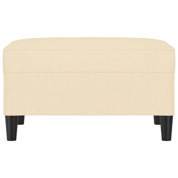 Apoio de pés 70x55x41 cm tecido cor creme M 3