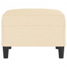 Reposapiés de tela crema 70x55x41 cm 4