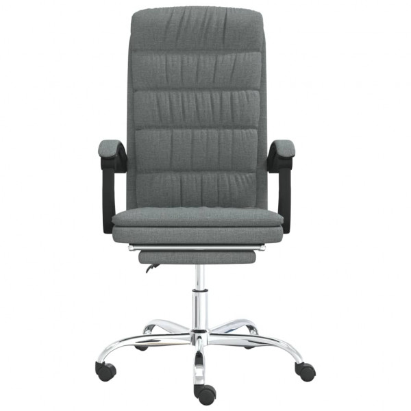 Silla de oficina reclinable de tela gris oscuro M 3