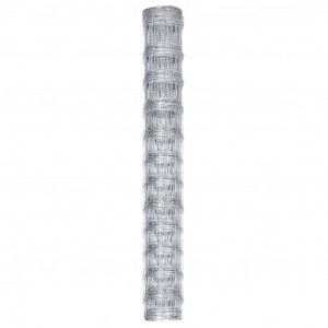 Cerca de jardim 50x1.25 m aço galvanizado prateado H