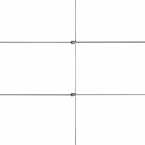 Cerca de jardim 50x1.25 m aço galvanizado prateado M 4