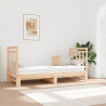 Sofá cama extraíble madera maciza de pino 2x(90x190) cm 1