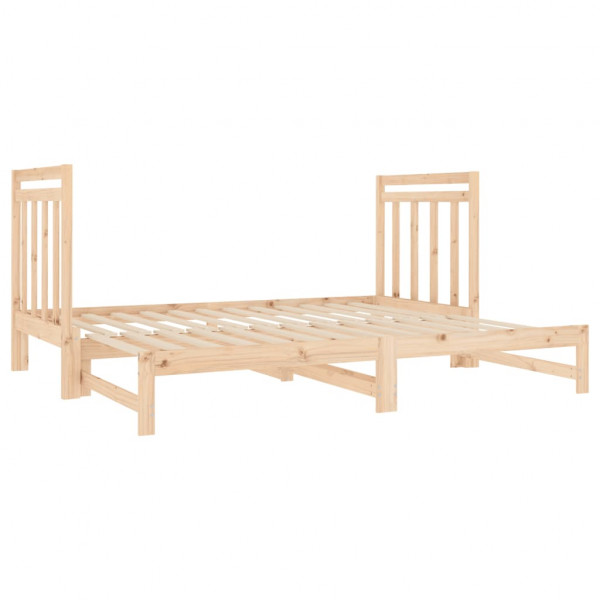Estrutura sofá-cama de puxar 2x(90x190) cm pinho maciço M 5