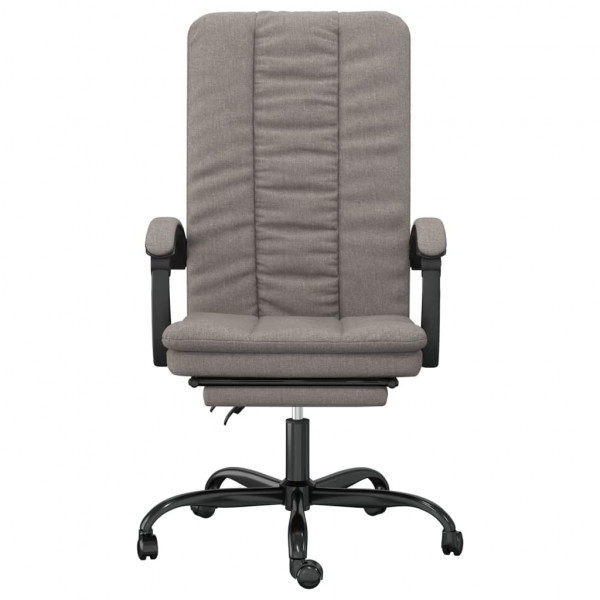 Silla de oficina reclinable de tela gris taupé M 3