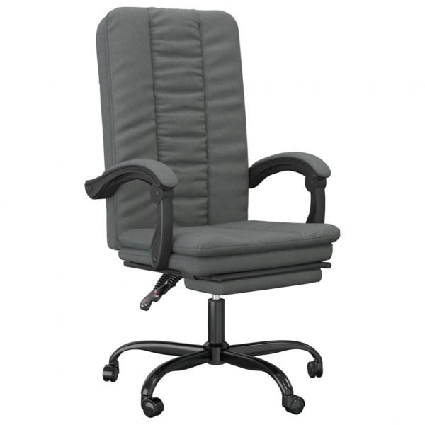 Silla de oficina reclinable de tela gris oscuro M 2