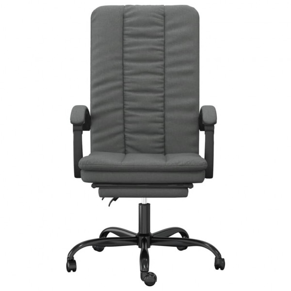 Silla de oficina reclinable de tela gris oscuro M 3