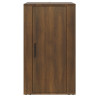 Aparador de madera contrachapada marrón roble 40x33x70 cm 3
