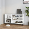Mueble zapatero madera contrachapada blanco 102x36x60 cm 1