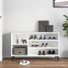 Mueble zapatero madera contrachapada blanco 102x36x60 cm 3