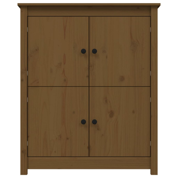 Aparador de madera maciza de pino marrón miel 83x41.5x100 cm M 5