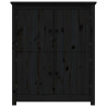 Aparador de madera maciza de pino negro 83x41.5x100 cm 5