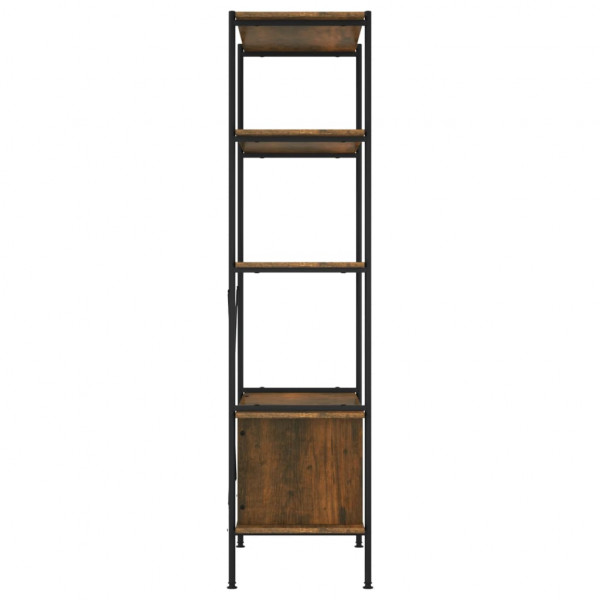 Estantería armario 5 niveles contrachapada y acero 80x40x163 cm M 5