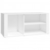 Mueble zapatero madera contrachapada blanco 100x35x45 cm 2