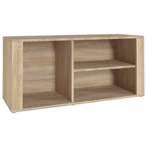 Mueble zapatero madera contrachapada roble Sonoma 100x35x45 cm H