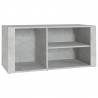 Mueble zapatero madera contrachapada gris hormigón 100x35x45 cm 2