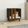 Casota para cães 50x40x52 cm pinho maciço castanho mel 1