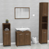 Set de muebles de baño madera contrachapada marrón roble 1
