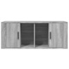 Mueble de TV madera contrachapada gris Sonoma 100x35x40 cm 5