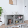 Mueble zapatero madera contrachapada gris Sonoma 100x35x45 cm 1