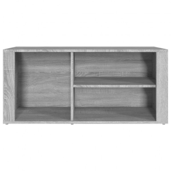 Mueble zapatero madera contrachapada gris Sonoma 100x35x45 cm M 5