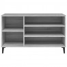 Mueble zapatero madera contrachapada gris Sonoma 102x36x60 cm 5