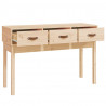 Mesa consola madera maciza de pino 114x40x75 cm 4