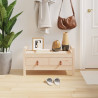 Banco de recibidor madera maciza de pino 80x40x43 cm 1