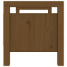 Banco de recibidor madera maciza pino marrón miel 80x40x43 cm 5