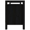 Banco de recibidor madera maciza de pino negro 110x40x60 cm 4