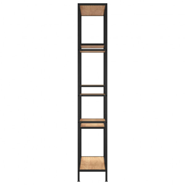 Estantería de madera contrachapada y acero 80x30x180 cm M 4