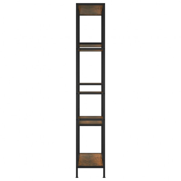 Estantería de madera contrachapada y acero 80x30x180 cm M 4