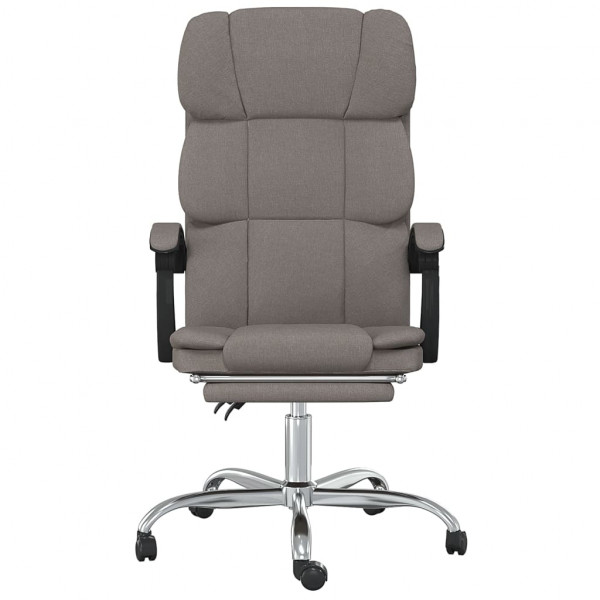 Silla de oficina reclinable de tela gris taupé M 3