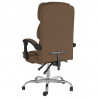 Silla de oficina reclinable de tela marrón 5