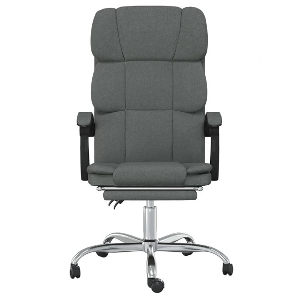 Silla de oficina reclinable de tela gris oscuro M 3